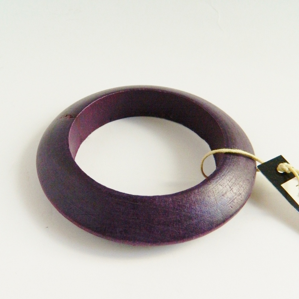 Purple Wood Bangle NWT